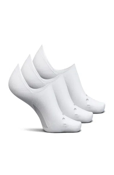 Feetures Elite Ultra Light Invisible Sock, 3 Pairs In White