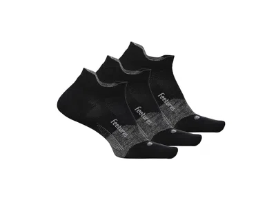 Feetures Elite Ultra Light No Show Tab 3-pair Pack No Show Socks Shoes Black: Sm (us Women's Shoe 4-6.5)
