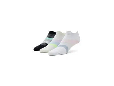 Feetures Elite Ultra Light No Show Tab 3-pair Pack No Show Socks Shoes Lilac Breeze/white Rose/mint Chip: Lg  In Multi