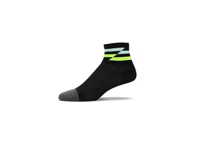 Feetures Elite Ultra Light Quarter Crew Cut Socks Shoes Night Track: Lg (us Men's Shoe 9-12 - Women's Shoe 10 In Black