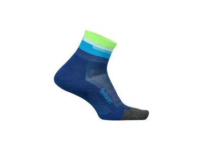 Feetures Elite Ultra Light Quarter Crew Cut Socks Shoes Surfboard Blue: Xl (us Men's Shoe 12.5-15.5)