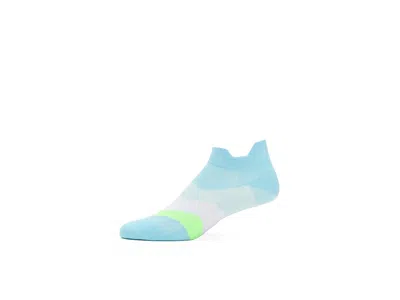 Feetures Elite Ultra Light Tab Quarter Length Socks Shoes Cool Plunge: Lg (us Men's Shoe 9-12 - Women's Shoe  In Blue