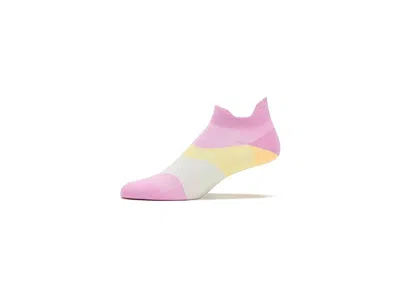 Feetures Elite Ultra Light Tab Quarter Length Socks Shoes Pink Citrus: Md (us Men's Shoe 6-8.5 - Women's Shoe In Purple