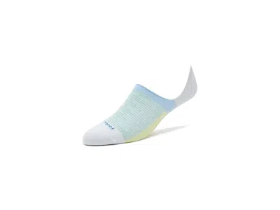 Feetures Everyday Ultra Light Invisible Quarter Length Socks Shoes Stone Spritz: Sm (us Women's Shoe 4-6.5) In Blue