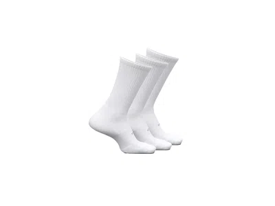 Feetures High Performance Cushion Crew 3-pair Pack Crew Cut Socks Shoes White: Xl (us Men's Shoe 12.5-15.5)