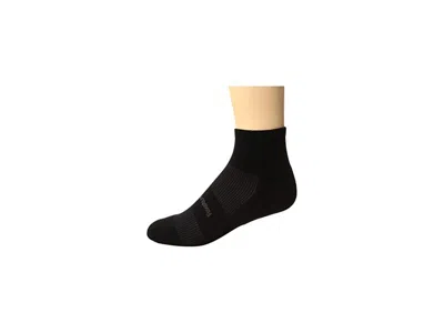 Feetures High Performance Cushion Quarter Crew Cut Socks Shoes Black: Xl (us Men's Shoe 12.5-15.5) In Multi
