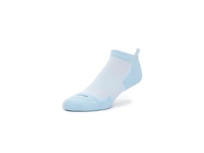Feetures High Performance Max Cushion Tab Quarter Length Socks Shoes Sea Ice: Lg (us Men's Shoe 9-12 - Women' In Blue