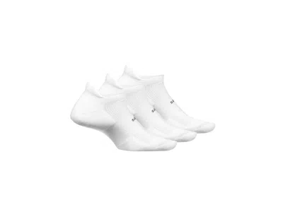 Feetures High Performance Ultra Light No Show Tab 3-pair Pack No Show Socks Shoes White: Sm (us Women's Shoe 