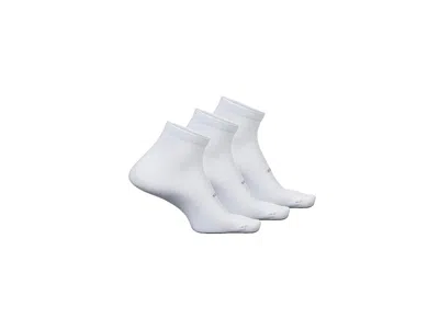 Feetures High Performance Ultra Light Quarter 3-pair Pack Quarter Length Socks Shoes White: Sm (us Women's Sh