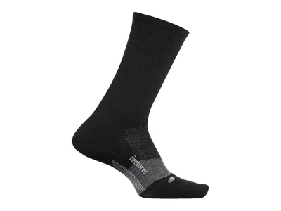 Feetures Merino 10 Cushion Crew Crew Cut Socks Shoes Charcoal 1: Md (us Men's Shoe 6-8.5 - Women's Shoe 7-9.5 In Black