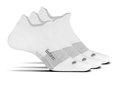 Feetures Merino 10 Cushion No Show Tab 3-pair Pack No Show Socks Shoes White 1: Xl (us Men's Shoe 12.5-15.5)