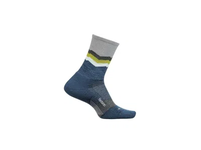 Feetures Merino 10 Max Cushion Mini Crew Crew Cut Socks Shoes Switchback Navy: Xl (us Men's Shoe 12.5-15.5),  In Blue