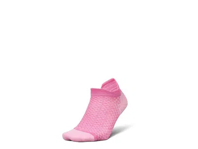 Feetures Pf Relief Light Cushion No Show Tab Crew Cut Socks Shoes Wild Rose: Sm (us Women's Shoe 4-6.5) In Pink