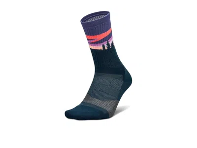 Feetures Trail Max Cushion Mini Crew Crew Cut Socks Shoes Purple Aurora: Md (us Men's Shoe 6-8.5 - Women's Sh In Multi