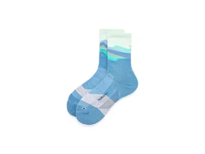 Feetures Trail Max Cushion Mini Crew Crew Cut Socks Shoes Tectonic Blue: Lg (us Men's Shoe 9-12 - Women's Sho In Brown