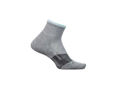 Feetures Trail Max Cushion Quarter Quarter Length Socks Shoes Light Gray: Lg (us Men's Shoe 9-12 - Women's Sh In Animal Print