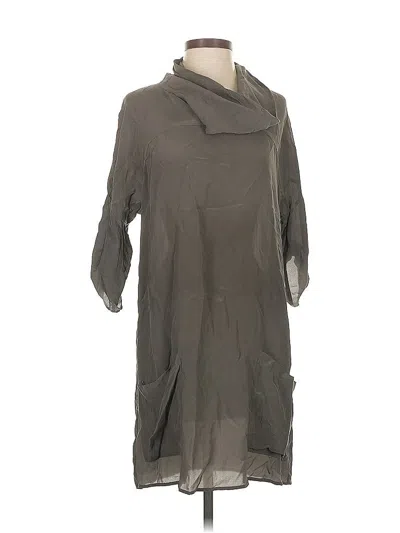 Pre-owned Fei Casual Dress In Gray