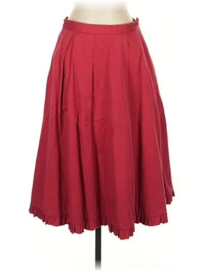 Pre-owned Fei Formal Skirt In Red