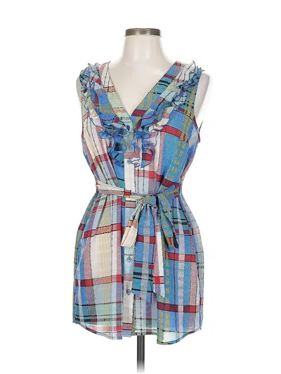 Pre-owned Fei Sleeveless Blouse In Blue