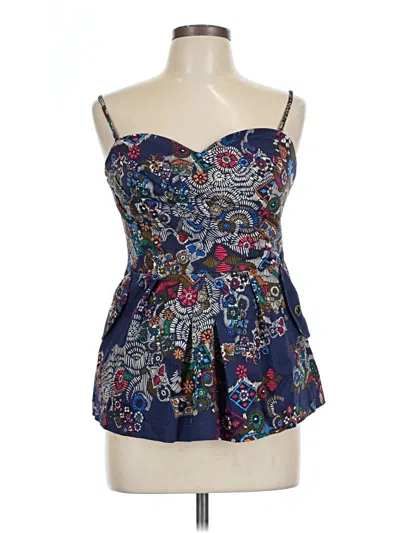 Pre-owned Fei Sleeveless Blouse In Blue