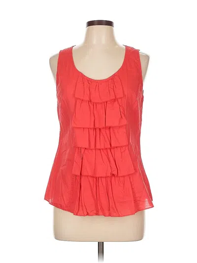 Pre-owned Fei Sleeveless Blouse In Red
