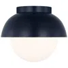 Feiss Visual Comfort Hyde 8" Wide Midnight Black Ceiling Light