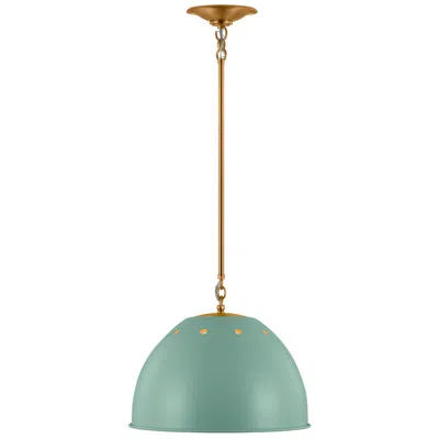 Feiss Visual Comfort Robbie 15 1/2"w Burnished Brass Pendant Light