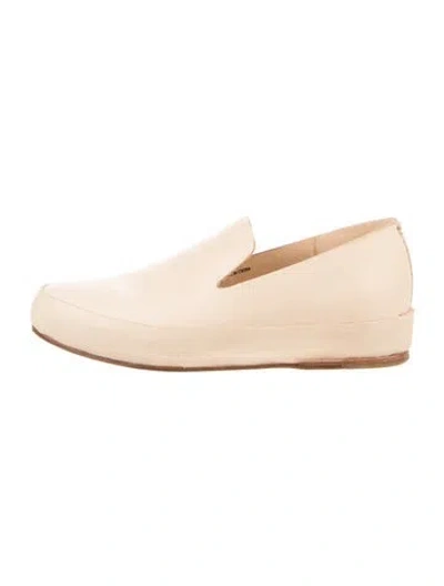Pre-owned Feit Leather Loafers In Neutrals