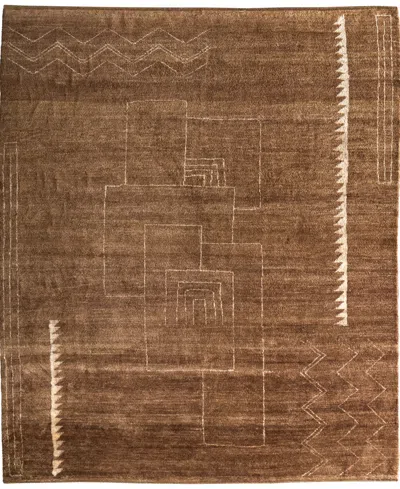Feizy Agape 69haf 7'9"x9'9" Area Rug In Brown