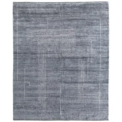 Feizy Agape Abstract Hand Knotted Gray Area Rug 2' X 3'