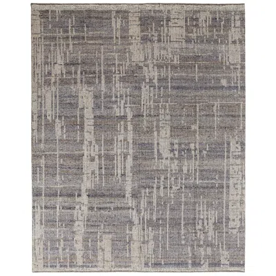 Feizy Alford Abstract Hand Knotted Gray Area Rug 3'-6" X 5'-6"