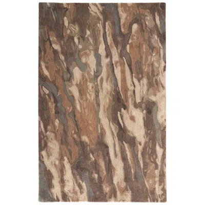 Feizy Amira Abstract Hand Tufted Brown Area Rug 2' X 3'