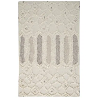 Feizy Anica Abstract Hand Tufted Ivory Area Rug 8' X 10'