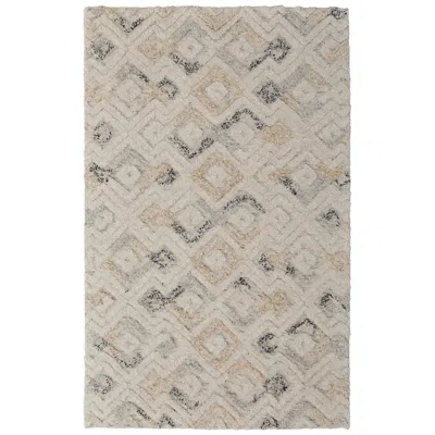 Feizy Anica Moroccan Hand Tufted Ivory Area Rug 8' X 10'