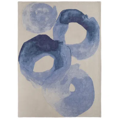 Feizy Anya Abstract Hand Tufted Blue Area Rug 2' X 3'