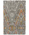 Shop Feizy Arazad 7238476f Area Rug, 5' X 8' In Gray/ivory