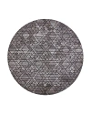 Feizy Asher 8638766f Round Area Rug, 8' X 8' In Taupe