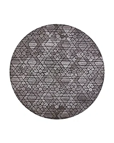 Feizy Asher 8638766f Round Area Rug, 8' X 8' In Taupe