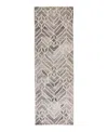 Feizy Asher 8638769f Runner Area Rug, 2'6 X 8' In Taupe Gray