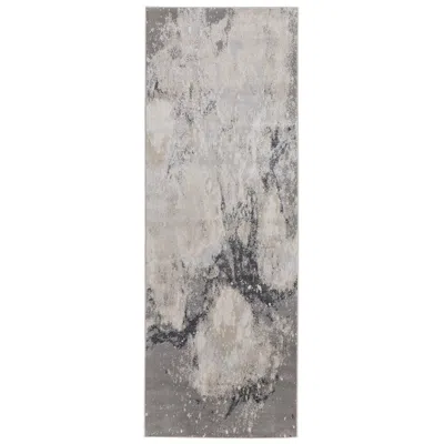 Feizy Astra Abstract Indoor Gray Area Rug 39l3f 2'-10" X 7'-10"