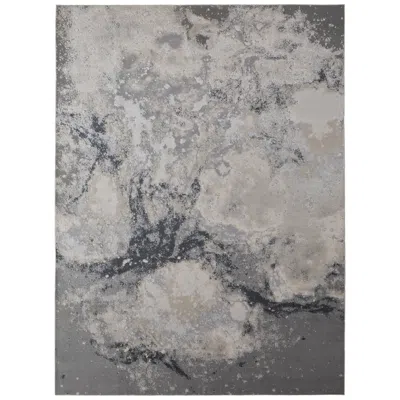 Feizy Astra Abstract Indoor Gray Area Rug 39l3f 6'-7" X 9'-6"