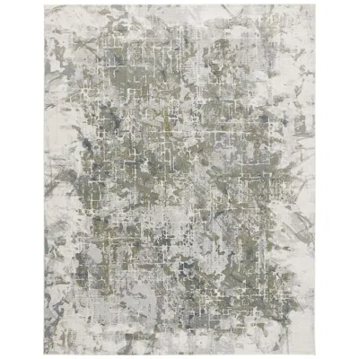Feizy Atwell Abstract Indoor Green Area Rug 3146f 3' X 5'