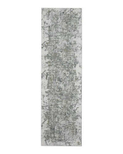 Feizy Atwell Atl3146f Runner Area Rug, 2'8 X 8' In Green Gray