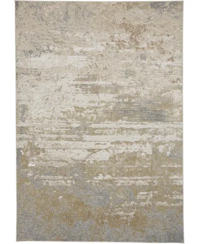 Feizy Aura 3567f 5'x8' Area Rug In Ivory,gold