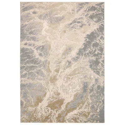 Feizy Aura Abstract Indoor Ivory Area Rug 3563f 3'-11" X 6'