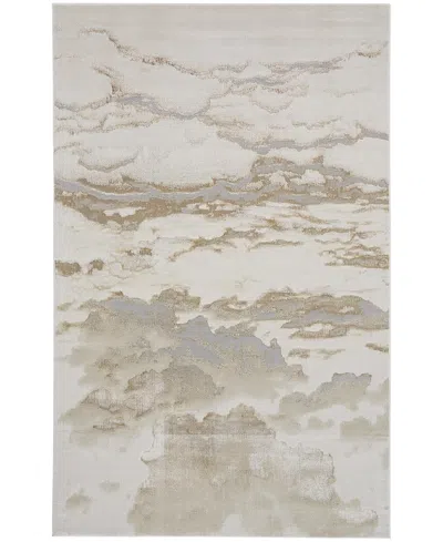 Feizy Aura Aur3727f Area Rug, 3'11 X 6' In Ivory/tan