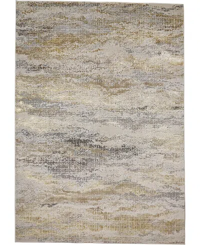 Feizy Aura Aur3735f Area Rug, 1'8 X 2'10 In Gold/gray