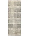Feizy Aura Aur3736f Runner Area Rug, 2'10 X 7'10 In Gray/ivory