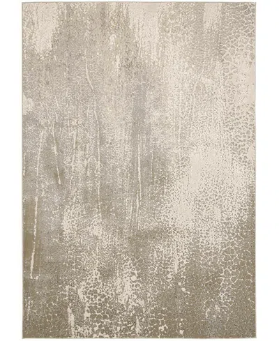 Feizy Aura Aur3739f Area Rug, 8' X 10' In Ivory/gray