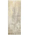 Feizy Aura Aur3739f Runner Area Rug, 2'10 X 7'10 In Ivory/gray